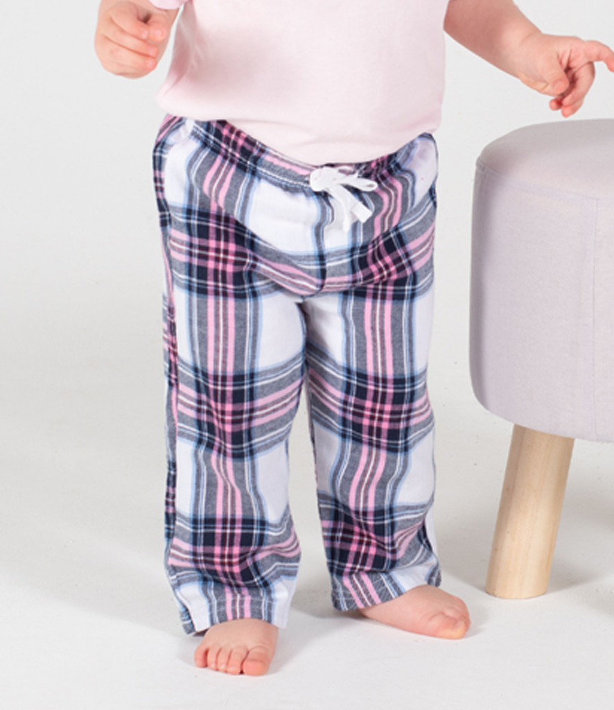 Larkwood Baby Toddler Tartan Lounge Pants Fire Label